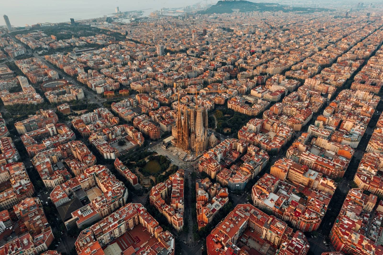 Vista aérea de Barcelona — Barkeno Tours